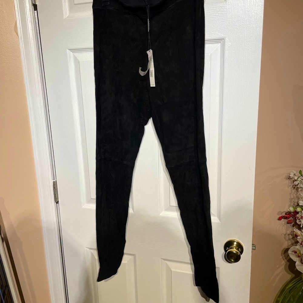 Suede leather Elie Tahari Leggings